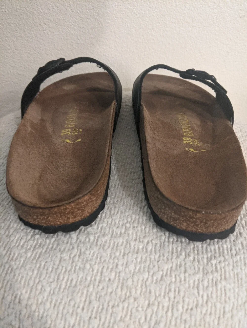 Birkenstock Men’s Black Madrid Slide Sandals Size 39